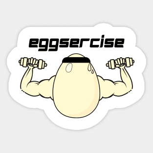 Eggsercise! Sticker